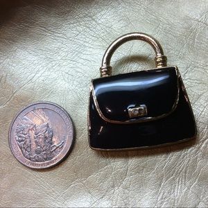 🆕 $3 with any purchase, QEII’s Black Purse Brooch